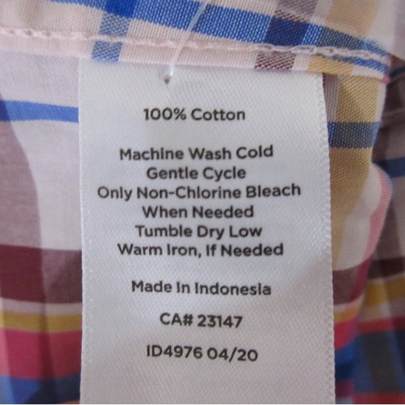 Talbots Plus Size 2X Fall Colored Plaid Shirt - Picture 6 of 6